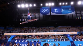 Simone Biles reapareció en los