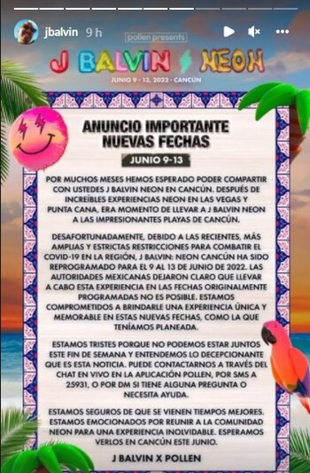 Historias en Instagram de J