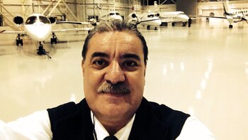Una selfie del piloto en