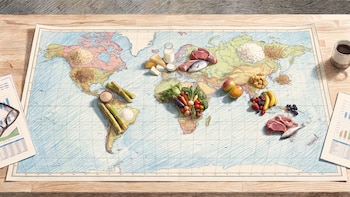 Científicos crean el mayor mapa global de alimentación: cómo varía la dieta según el país y qué sucede en Argentina