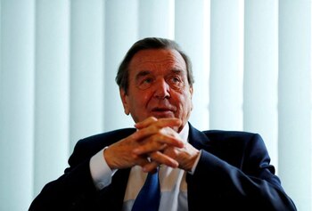 El excanciller alemán Gerhard Schröder