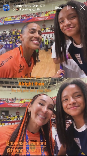 Tifanny Abreu compartiendo con hinchas