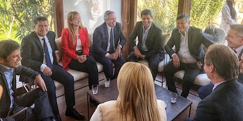 Alberto Fernández y Anabel Fernández