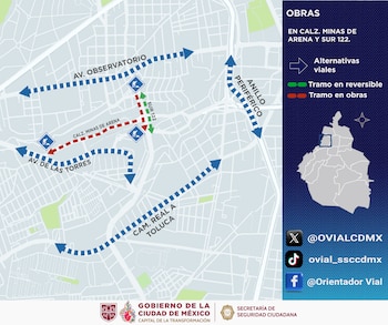 Avance en tiempo real de las calles de la Ciudad de México. (Redes sociales)