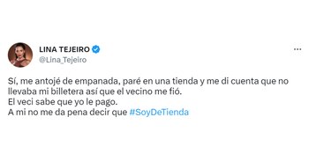 Lina Tejeiro en Twitter