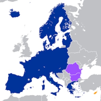 Mapa de los países pertenecientes