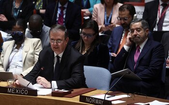 Marcelo Ebrard en la ONU