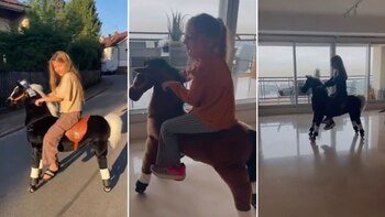 Lola y Emma Demichelis, felices