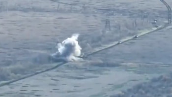 Destrucción de los blindados rusos,