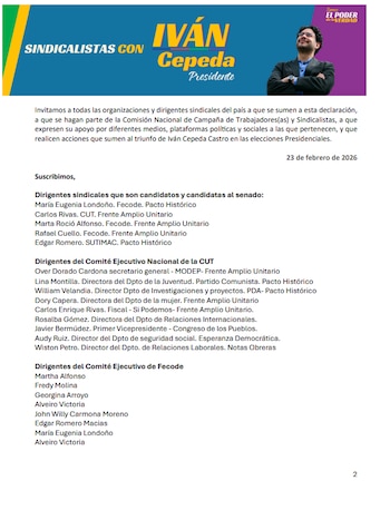 Iván Cepeda suma el apoyo