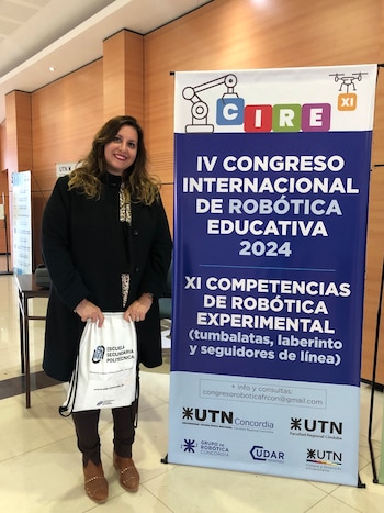 Sarro en un Congreso Internacional