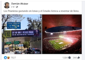 Damian Alcazar critica lonas -México- 31 marzo