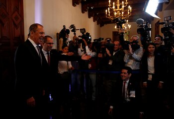 Lavrov y Arreaza saludan a
