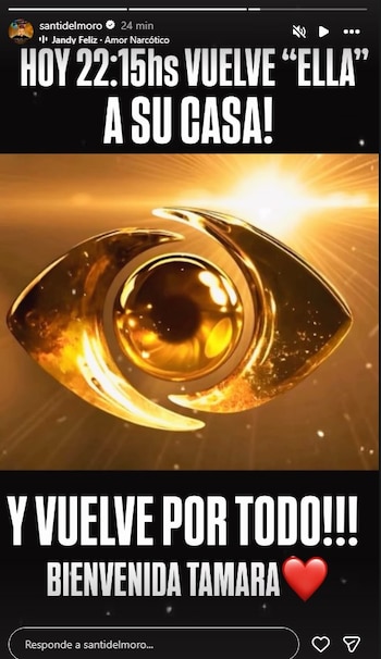 Santiago del Moro anunció quién será la nueva integrante de Gran Hermano que vuelve a la casa: "Tamara" (Instagram)