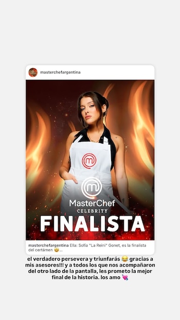 Sofía "La Reini" Gonet, finalista