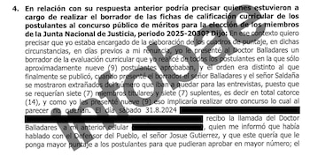 Declaración de extrabajador de la