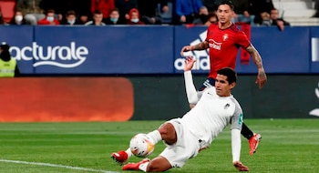 Luis Abram en acción con