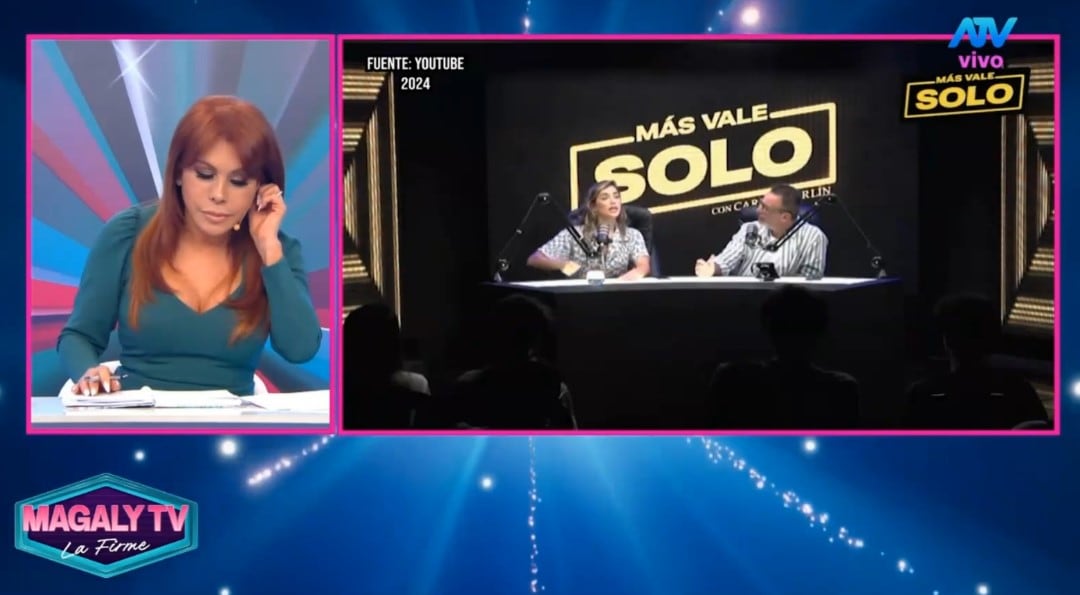 Magaly Medina arremete contra Mario Hart por culparla de la polémica con Korina Rivadeneira. Captura: Magaly TV La Firme.