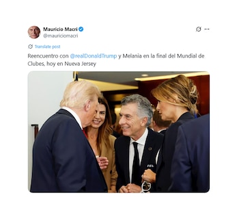 El posteo de Maurici Macri