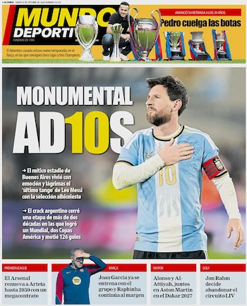 Diarios mundo despedida Lionel Messi