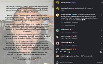 Hijos de ‘Yuca’ recuerdan al comediante tras su partida y agradecen a colegas y seguidores: “Su alegría permanecerá”. Captura: Instagram.