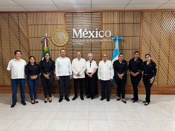 El canciller llegó un día