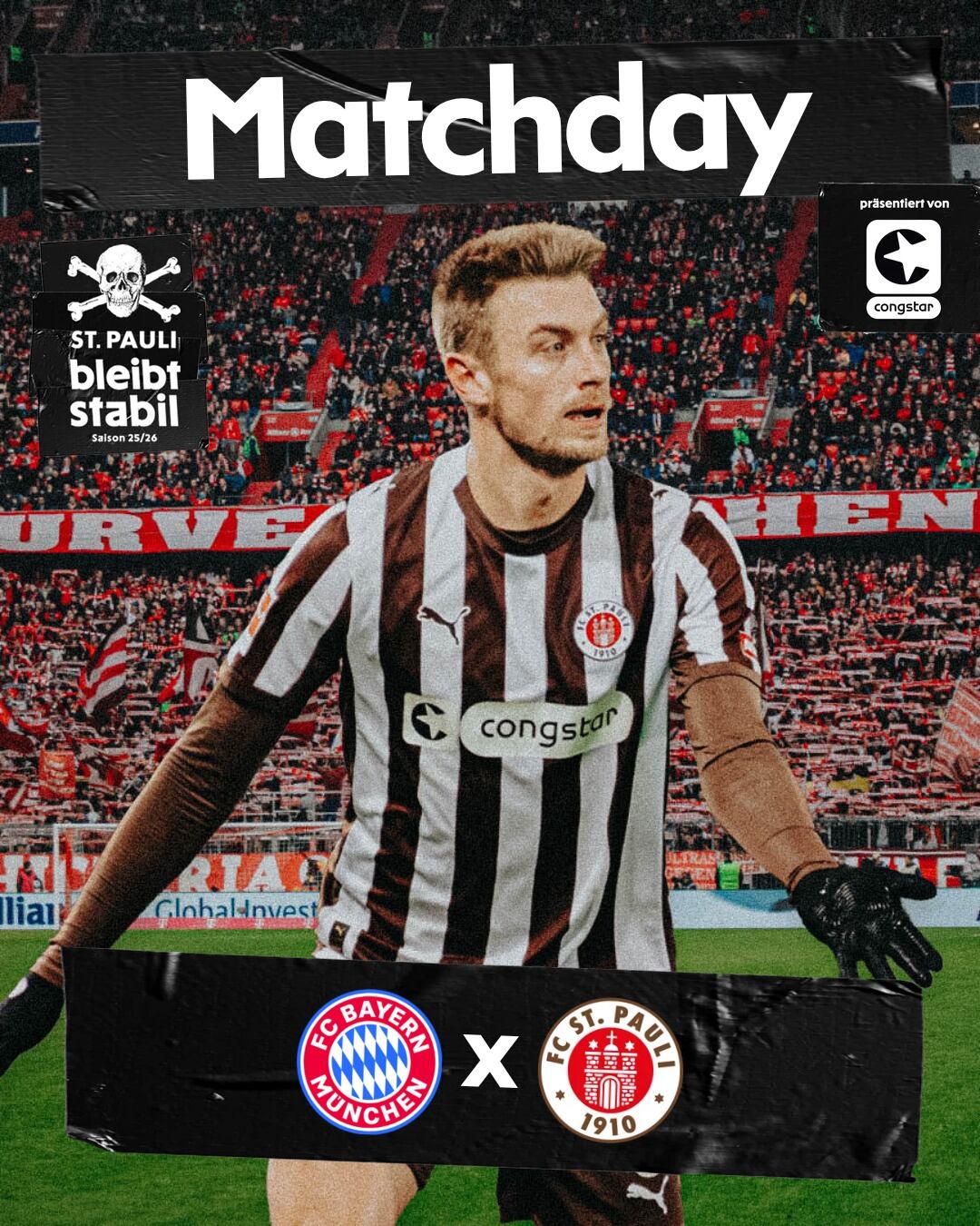 Los Bucaneros de la Liga (Freibeuter der Liga) visitarán en Allianz Arena, con la ilusión de dar el golpe-crédito @fcstpauli/Instagram