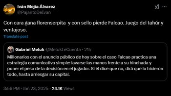 El excomentarista se refirió sobre