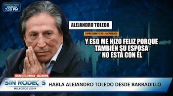 Alejandro Toledo cuestiona al equipo Lava Jato y respalda declaraciones de Ollanta Humala. Captura: Sin rodeos.