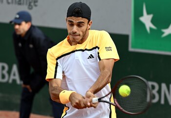 Francisco Cerúndolo, durante su partido