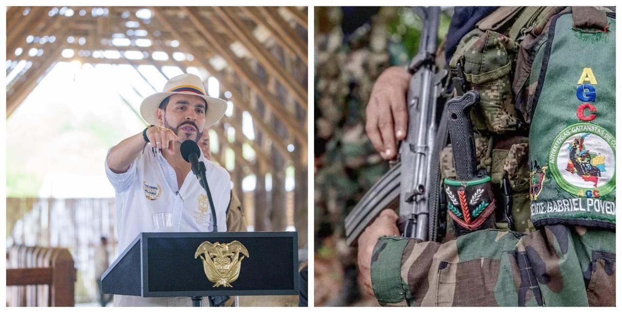 Siete personas fueron recuperadas durante el operativo militar adelantado contra el Clan del Golfo en Caucasia, Antioquia -crédito Presidencia/Colprensa