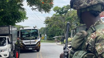 O setor entre Timba e Cali é conhecido por ser uma rota estratégica perigosa devido à presença de grupos armados ilegais. - dívida da polícia do Valle del Cauca