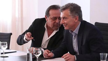 Gustavo Santos y Mauricio Macri