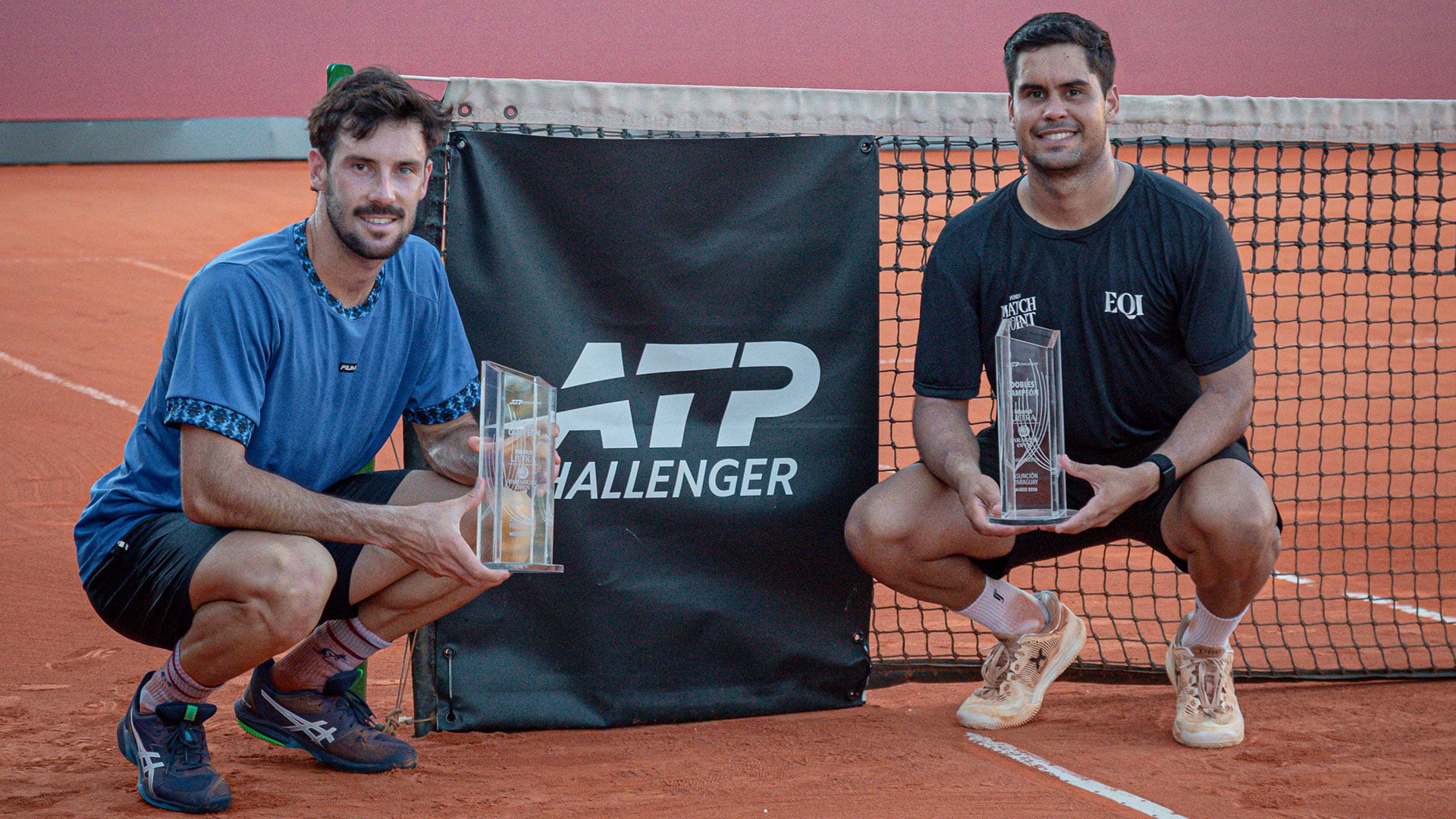 Mariano Kestelboim y Marcelo Zormann se consagraron campeones del Challenger de Asunción (Crédito: Prensa Challenger Asunción/Omar Rasjido)