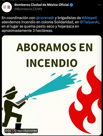 Los bomberos de la CDMX