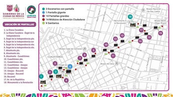 Pantallas en Paseo de la Reforma