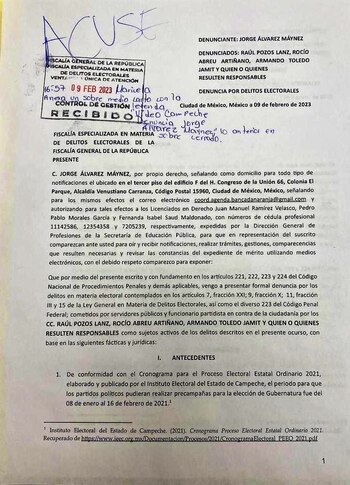 El diputado naranja indicó que Eliseo Fernández fue víctima de fraude electoral (Twitter/@isaacbarrios)