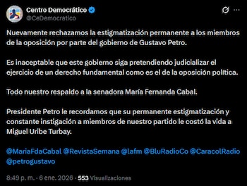 El partido político recordó que