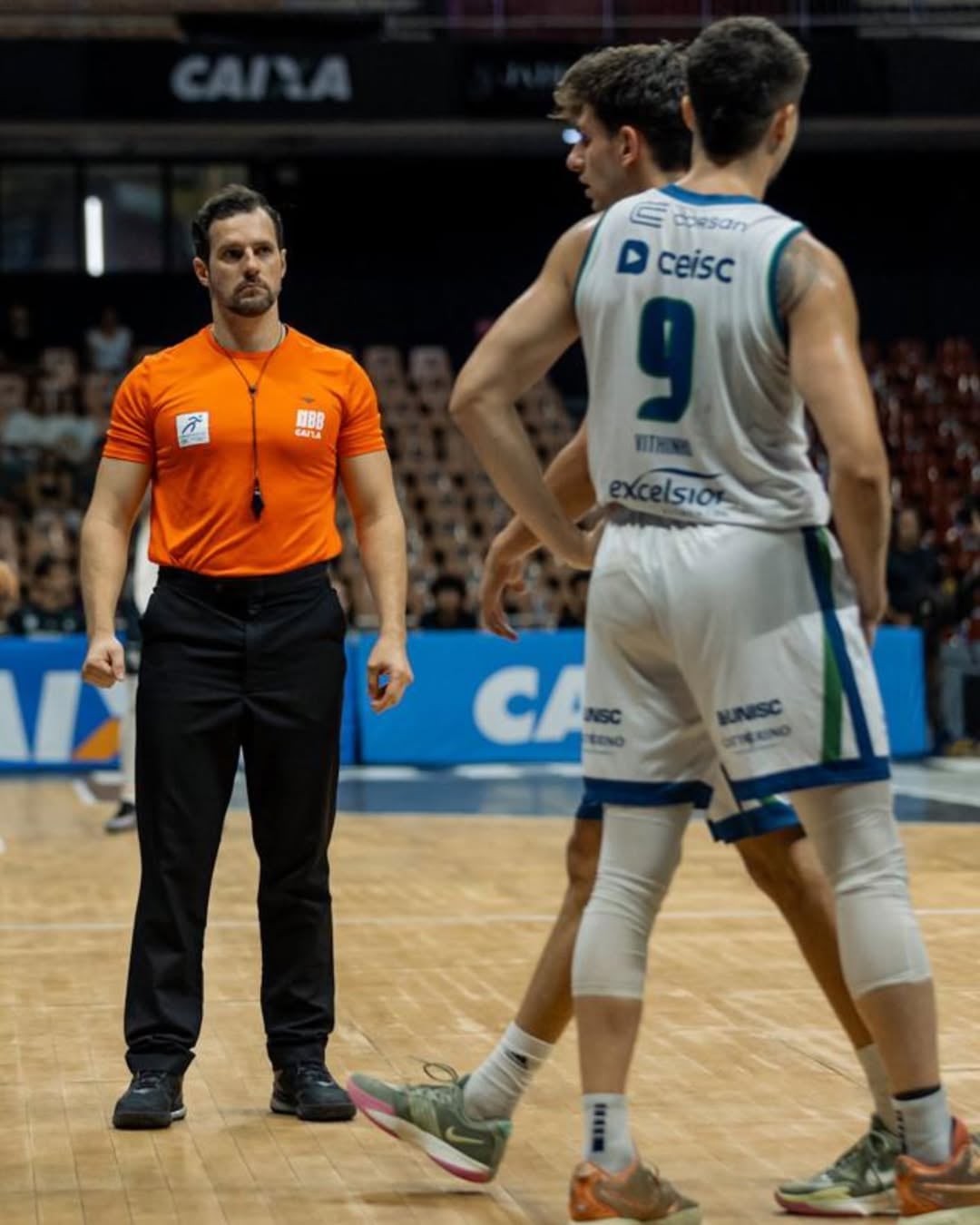 Diego Chiconato, el árbitro agredido salvajemente en un partido de básquet en Brasil (Instagram @basquetparana)