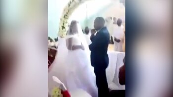 La boda fue interrumpida por