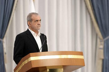 El presidente iraní Masud Pezeshkian