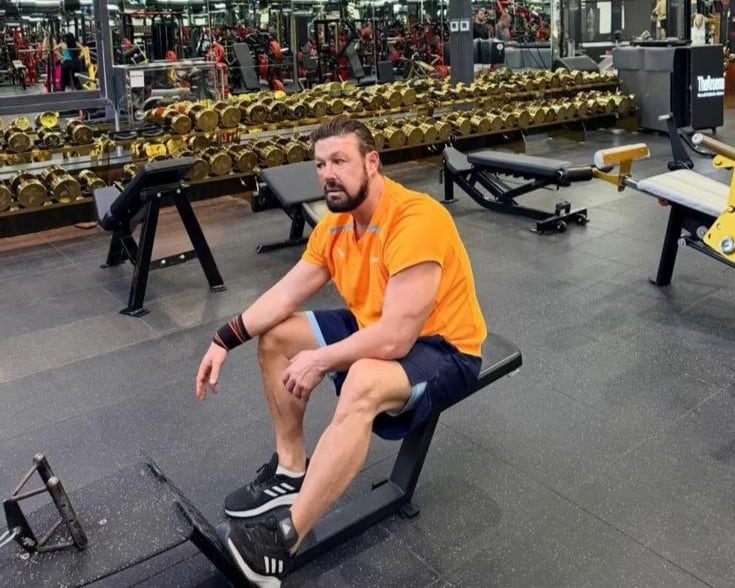 Alejandro Hamlyn, en un gimnasio de Dubai