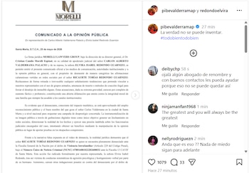 El comunicado fue difundido en las plataformas digitales de 'el Pibe' - crédito Pibe Valderrama / Instagram