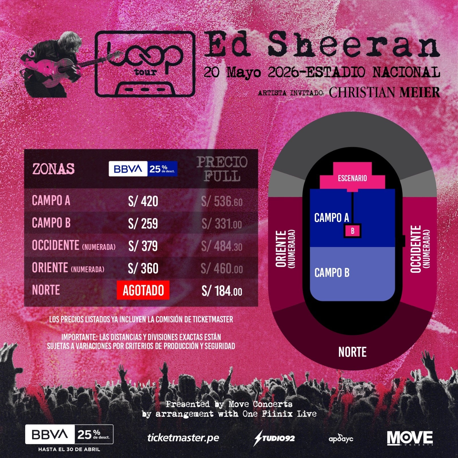 Entradas a la venta en Ticketmaster con descuento BBVA hasta el 30 de abril.