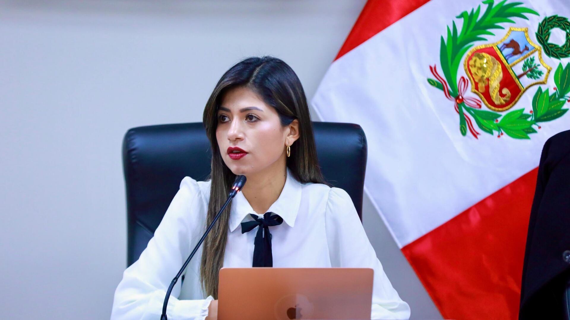 La congresista Diana Gonzales, de Avanza País, fue quien citó a los ministros para que den explicaciones por la decisión del Ejecutivo. Foto: Congreso