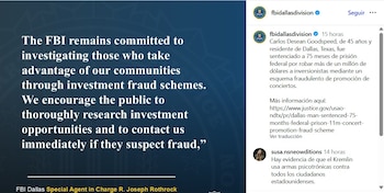 La publicación que subió a