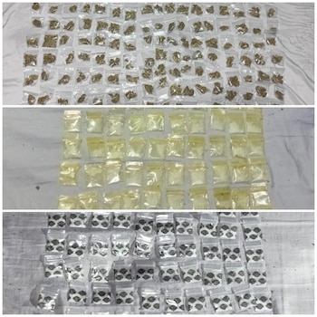 Parte de la droga asegurada en el segundo cateo. Crédito: SSC