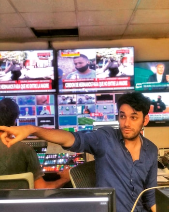 Facundo Pedrini en el control