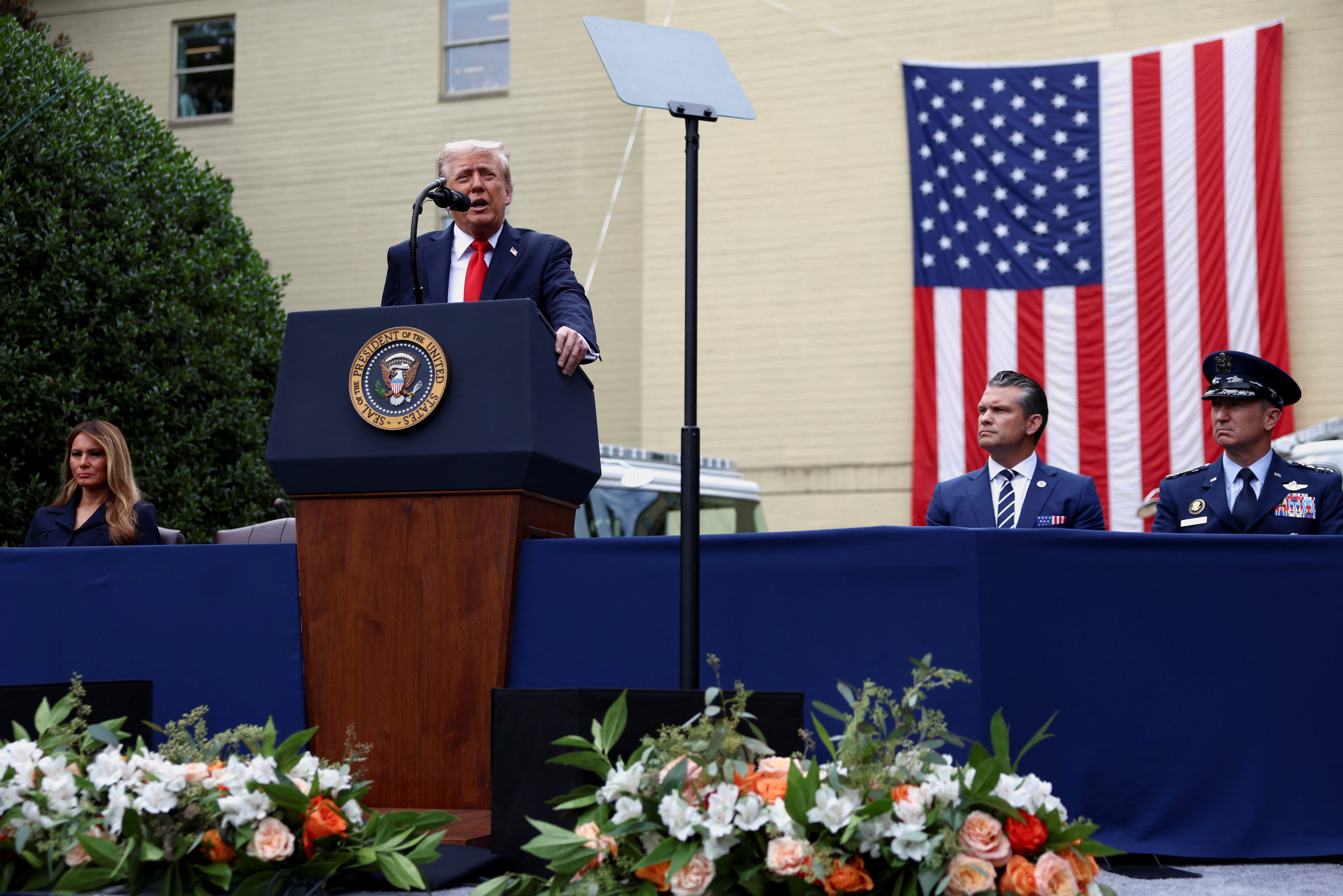 JD Vance asistirá al acto del 11 de septiembre en Nueva York y otros funcionarios participarán en la ceremonia de Shanksville (REUTERS/Evelyn Hockstein).