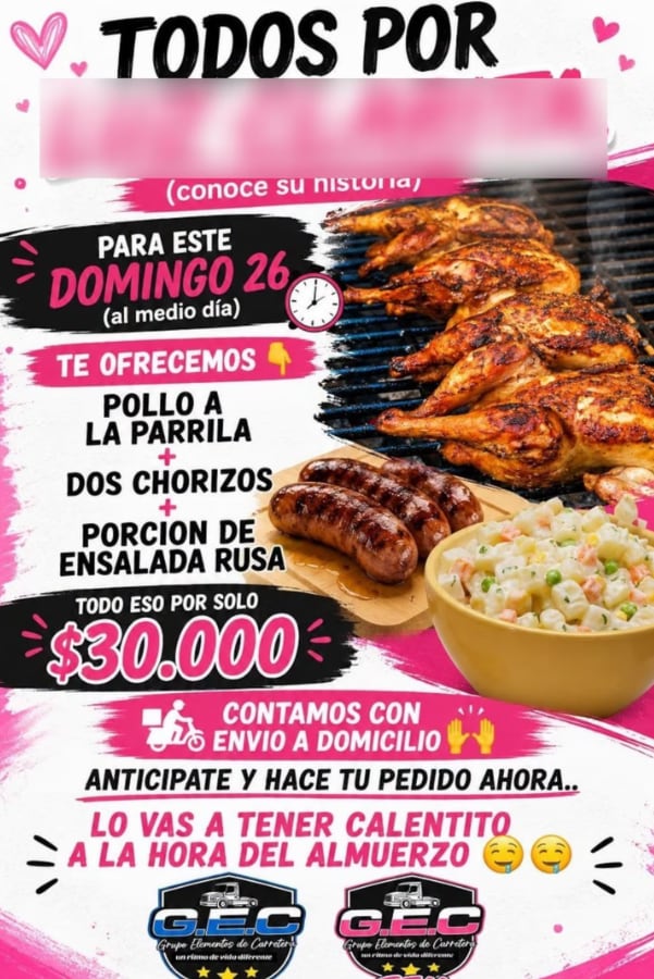 El flyer de la campaña solidaria (El Orden)